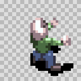 Keoni attack animation, facing right