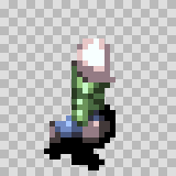 Keoni walking animation, facing right