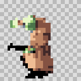 Wart attack animation, facing left