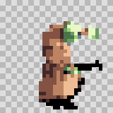 Wart attack animation, facing right