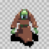 Wart walking animation, facing bottom