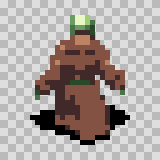 Wart walking animation, facing top