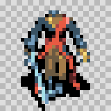 Zake walking animation, facing bottom