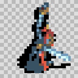 Zake walking animation, facing right