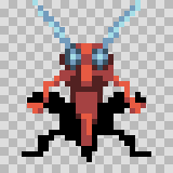 Trochili attack animation, facing bottom