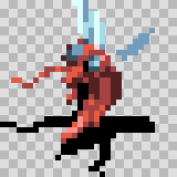 Trochili attack animation, facing bottom left