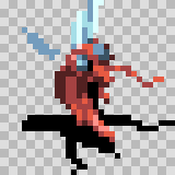 Trochili attack animation, facing bottom right