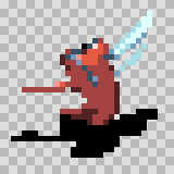 Trochili attack animation, facing top left