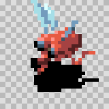 Trochili walking animation, facing bottom left