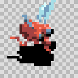 Trochili walking animation, facing bottom right