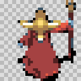 Zolar walking animation, facing top