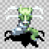 Sea Serpent walking animation, facing bottom