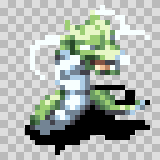 Sea Serpent walking animation, facing bottom right