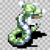 Sea Serpent walking animation, facing right
