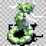 Sea Serpent walking animation, facing top right