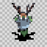 Toxiana walking animation, facing bottom