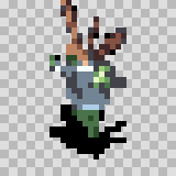 Toxiana walking animation, facing bottom left