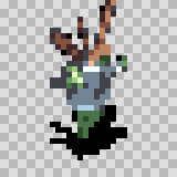 Toxiana walking animation, facing bottom right