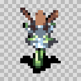 Toxiana walking animation, facing top