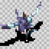 Talon attack animation, facing bottom right
