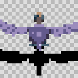Talon walking animation, facing top