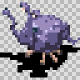 Brain Stem attack animation, facing bottom left
