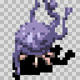 Brain Stem walking animation, facing top right