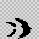 Pitch Black walking animation, facing right