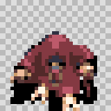 Lavendara walking animation, facing bottom
