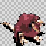 Lavendara walking animation, facing bottom right