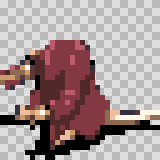 Lavendara walking animation, facing left
