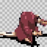 Lavendara walking animation, facing right