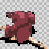 Lavendara walking animation, facing top left