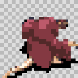 Lavendara walking animation, facing top right