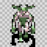 Gargearal walking animation, facing bottom