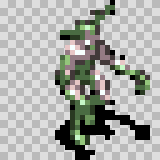 Gargearal walking animation, facing bottom right