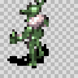 Gargearal walking animation, facing top left
