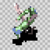 Waspito walking animation, facing bottom left