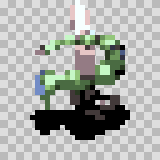 Waspito walking animation, facing left