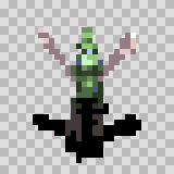 Waspito walking animation, facing top