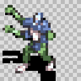 Worm Hole attack animation, facing bottom left