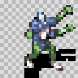 Worm Hole attack animation, facing bottom right