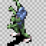 Worm Hole attack animation, facing left
