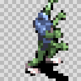 Worm Hole attack animation, facing right