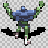 Worm Hole attack animation, facing top
