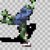 Worm Hole attack animation, facing top left