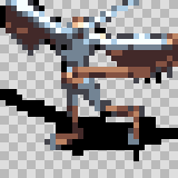 Falco attack animation, facing left