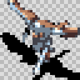 Falco walking animation, facing bottom left
