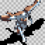 Falco walking animation, facing bottom right