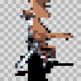 Falco walking animation, facing left